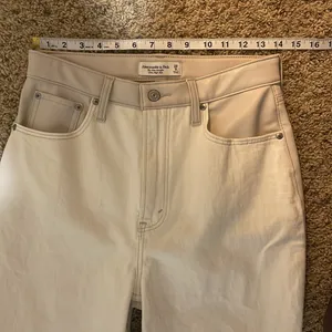 Abercrombie & Fitch LONG Curve Love Slim Straight Faux Leather Denim Jeans 29/8L thumbnail 11