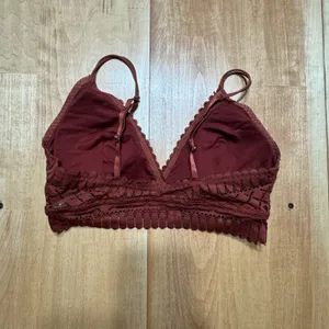 Anemone Rust Lace Longline Bralette Adjustable Straps Medium thumbnail 3