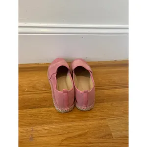 Talbots Pink Suede Leather Cap Toe Espadrille‎ Flats Slip On Shoes Women's 0.5 thumbnail 3