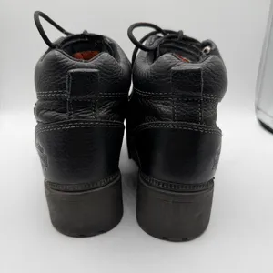 Harley-Davidson 84280 Black Leather Moto Lace Up Ankle Boots Women 8 thumbnail 4