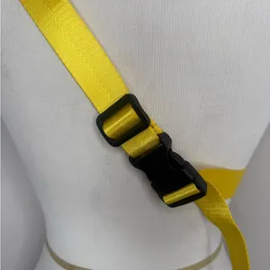 Lola California Sleek Hippie Waist Crossbody Fanny Pack Nylon Yellow Belt Bag thumbnail 5