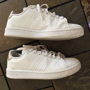 Adidas Stan Smith Advantage Cloudfoam Sneakers White/Bronze Low Top 8.5 Retro thumbnail 6