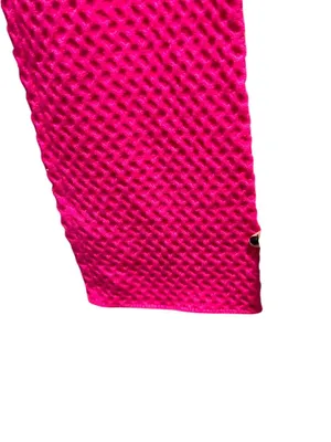 Storia Diamond Sweater Wide Leg Pants Hot Pink Size M NWT Minimalist Spring Cute thumbnail 8