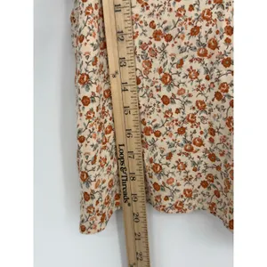 Reformation Rovino Floral Cami Tank Top Cream Rust Ditsy Print XS Fairy thumbnail 7