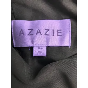 Azazie Maxi Dress Women A4 Olive Green Chiffon Cowl Neck Bridesmaid Formal thumbnail 2