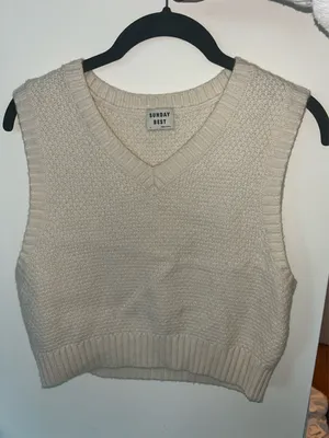 Aritzia Sunday Best Sparrow V-Neck Sweater Vest thumbnail 3