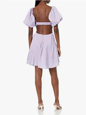 ASTR The Label Lavender Clarita mini dress backless wedding guest cocktail M thumbnail 2