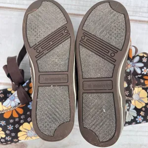 No Boundaries Lexie Boots Brown Corduroy Retro Floral Flower Power Boho Hippie 8 thumbnail 9