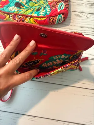Vera Bradley Crossbody Bag & Wristlet Wallet Set Floral Butterfly thumbnail 7