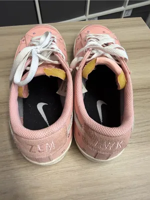 Nike Blazer Low Women's Pink Canvas Low-Top Sneakers thumbnail 5