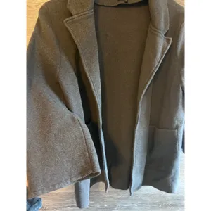 Quince Organic cotton knit blazer Heather brown size M cardigan open thumbnail 4