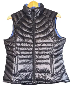 Bernardo Goose Down Puffer Vest‎ Women's Medium Black Warm Fall Packable Light thumbnail 1
