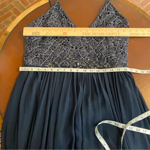 Badgley Mischka Navy Ballerina Formal Gown size‎ 16 formal gala black tie thumbnail 7