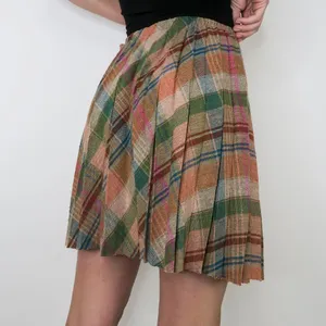 Vintage 60s Pleated Plaid Schoolgirl Mini Skirt thumbnail 3