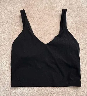 Lululemon Align Ribbed Tank Top Black Size 6 thumbnail 2