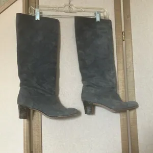 Women's grey hush puppies Suede Knee-High Boots 7.5 thumbnail 5