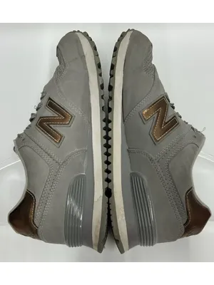New Balance 574 Shoes Womens Size 8.5 Gray Bronze Cushioned WL574VJB Sneakers thumbnail 5