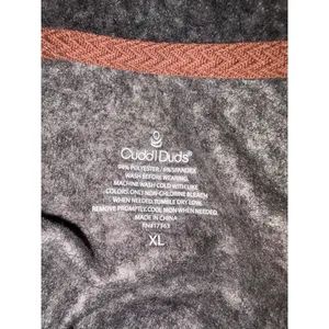 Cuddl Duds XL Charcoal Gray Fleece Southwestern Fair Isle Pullover Top thumbnail 4