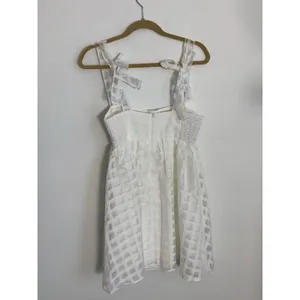 Amanda Uprichard Russo Dress‎ in White Check size medium thumbnail 7