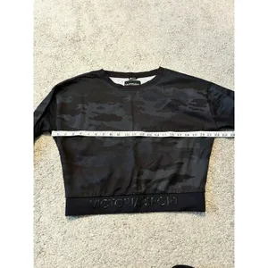 VICTORIA'S SECRET SPORT LOGO‎ CREW PULLOVER SWEATSHIRT size M Camo Camouflage thumbnail 3