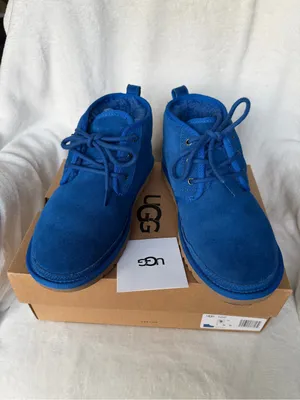 UGG Neumel Women’s Short Suede Boots Cobalt Blue Size 9 thumbnail 2