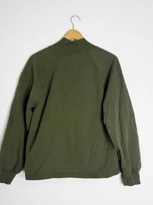 Apiece Apart Quarter Zip Sweatshirt Size L Jag Green Pullover thumbnail 4