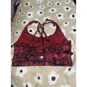 Lululemon red energy bra thumbnail 5