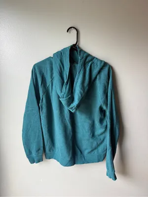Nike Pullover Hoodie Teal Green Fleece Sweatshirt Medium thumbnail 4
