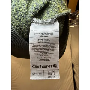 Carhartt Womens Relaxed Fit Logo Graphic Hoodie Olive Green 102791 G01 Size‎ L thumbnail 9