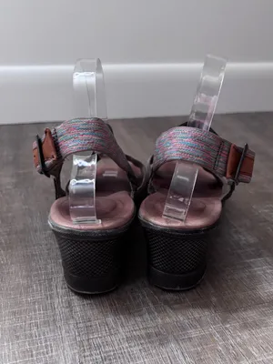 Keen Skyline Wedge Sandals Brown Multicolor Womens 8.5 Comfort Boho Chic Granola thumbnail 5