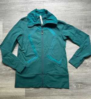 lululemon athletica Teal Zip-Up Define Jacket in a Women’s Size 10 thumbnail 1