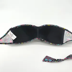 Hula Honey Bikini Swim Top‎ Size Medium Aztec Ruffle Bandeau Boho Indie Festival thumbnail 8