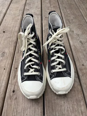 Converse Run Star Hike High Top Sneaker Black Embroidered thumbnail 11