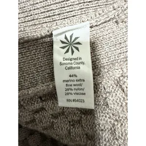Athleta Honeycomb Tunic Sweater‎ Wool Blend Beige Women's Size Small thumbnail 11