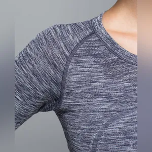Lululemon Run: Swiftly Tech Long Sleeve Crew Space Dye Heathered Going Grape thumbnail 4