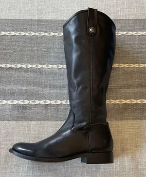 Frye Melissa Button Inside Zip Boots Black Riding Boots Women’s Size 6 thumbnail 13