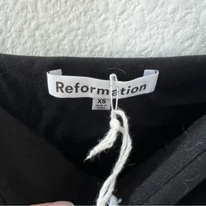 Reformation Pavia Knit Midi Dress in Black NWOT thumbnail 10