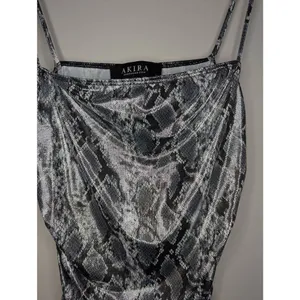 Akira snake print iridescent metallic body con dress Medium thumbnail 4
