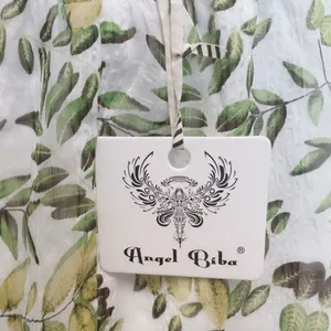Angel Biba Tropical Leaves Print Halter Mini Dress Sz 12 Backless Angelcore Glam thumbnail 5