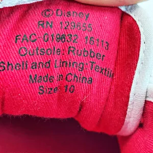 Disney 129855 All Over Mickey & Friends Print Canvas Shoes Sz 10 thumbnail 6