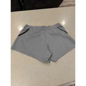Nike Dri Fit Womens‎ Athletic Shorts Gray Black Size XL Workout Running thumbnail 5