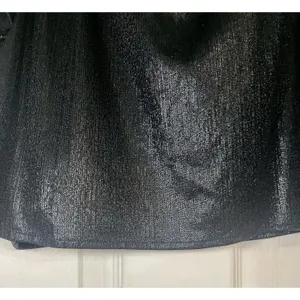 Queen of Sparkles Size Med Black Metallic Pebble Flutter Top Cropped thumbnail 4