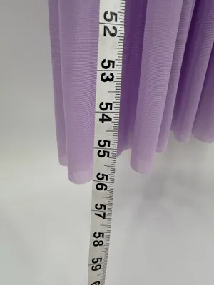 Formal Bodycon Dress Women’s S Purple Ruched Mesh 1 Shoulder Maxi-LAGSHIAN Brand thumbnail 4