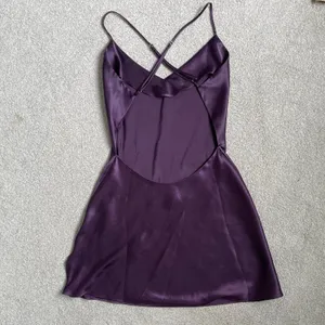 Victoria's Secret Lingerie Nightgown Dress Purple Silky 100% Polyester Size XS thumbnail 2