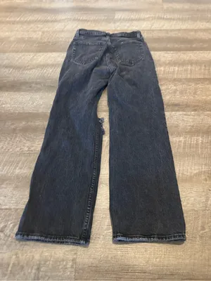 Abercrombie & Fitch Black The ‘90s Relaxed High Rise Denim Jeans thumbnail 4