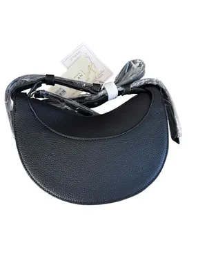 Isabelle Los Angeles Black Crescent Crossbody Bag thumbnail 2