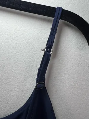 Abercrombie & Fitch Traveler Mini Dress Navy Lined Stretchy Golf Pickleball Sz M thumbnail 9