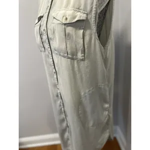 Free People Sz: S We The Free Lightweight Sleeveless Button Front Dress Pockets thumbnail 12