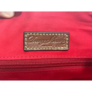 VTG Dooney & Bourke Red Pebble Leather Shoulder Tote Bag Y2K Leather Tassel thumbnail 8