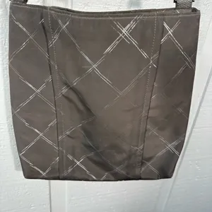 Vera Bradley Nylon Crossbody Shoulder Bag Purse With Silver diamond Patt… thumbnail 9